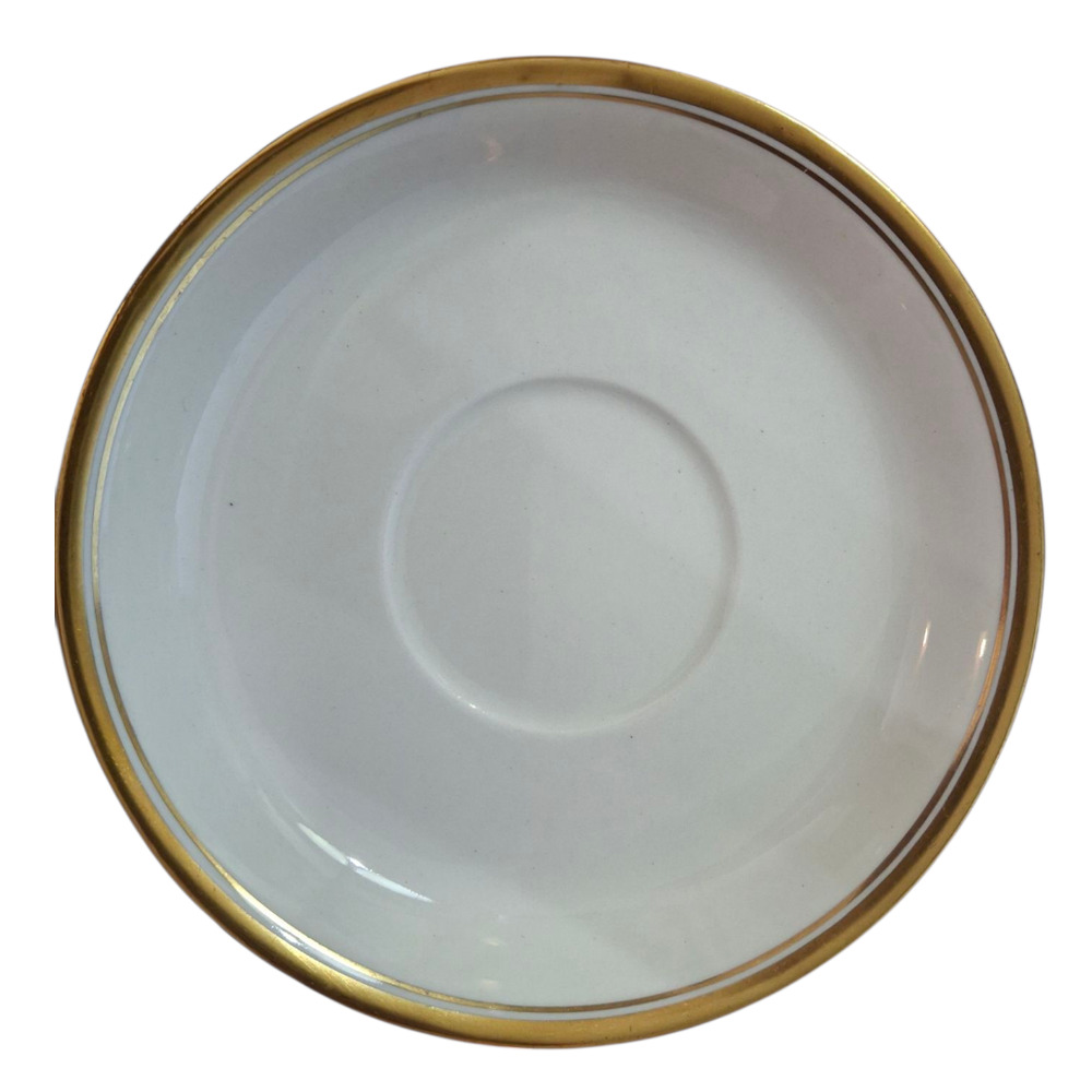 Johnson Brothers‎ England white and Gold trimmed  tea cup saucer set of 14